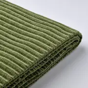 JÄTTEBO cover 1-seat module with storage, Samsala dark yellow-green