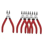 Wire Cutters 5 Pack, 5 Inch Wire Cutters Set, Side Cutters Flush Cut Pliers,