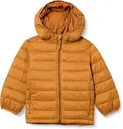 Amazon Essentials Boys' Lightweight Water-Resistant Packable Hooded Puffer Coat