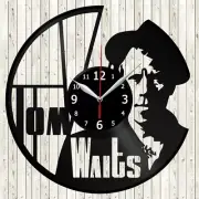 Tom Waits Vinyl Record Wall Clock Decor Handmade 2495