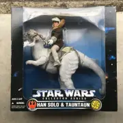 STAR WARS COLLECTOR'S SERIES 12" HAN SOLO & TAUNTAUN MIB TRU EXCLUSIVE KENNER