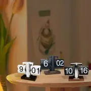 Auto Flip Desk Clock Mechanical Large Number Display Cafe Decoration Flip