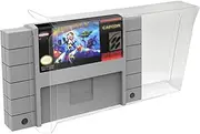 TRIPHKAR 10 Stück Transparent Spiele Hüllen Schutzhülle für Super Nintendo SNES Spiele Cartridge Box US Version