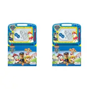 2x Paw Patrol Learning Series Kids/Children Magnetic Drawing Pad w/ Book 3y+