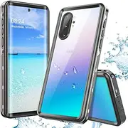 Samsung Galaxy Note 10+ Plus/5G Waterproof Case, Effun IP68 Certified Waterproof Shock/Snow/Dust Proof Full Body Protection Underwater Cover with Built-in Screen Protector for Samsung Note 10+5G Black