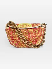 Fleming Crochet Crescent Crossbody Bag