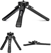 Zeadio Metal Camera Mini Tripod, Adjustable Heights Desktop Vlog Tripod Stand, Fits for Smooth 4, Osmo Mobile, Ronin-S, Vimble 2, Gimbal Handle Grip Stabilizer and All Cameras