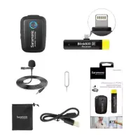 Saramonic Blink500 Wireless Lavalier Lapel Microphone for iPhone Android PC