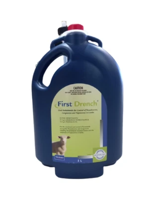 Virbac First Drench 5 Litre Oral Lambs Broad Spectrum Worm Control Sheep Cattle