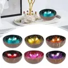 Entrance Key Storage Plate Coconut Shell Bowl Printed Bowl Salad Painting V3P5