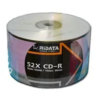 在飛比找PChome商店街優惠-RIDATA 錸德 CD-R 光碟片 (52X 700MB)