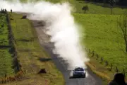 Jari Matti Latvala (FIN) Ford Fiesta RS WRC on stage 17 2011 WRC Old Photo 1