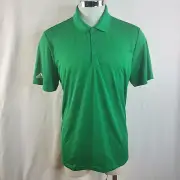ADIDAS Men`s Polo shirt Climalite Golf shirt Green Size XL