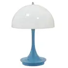 Cordless Touch Mushroom Lamp 3 Colors Dimmable USB Charging LED Lamp (Blue)