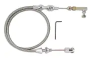 Lokar TCP-1000HT (Kit) Throttle Cable Hi-Tech Polished Braided Stainless Housing