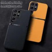 Ultra Thin Leather Bumper Case for Samsung S21 S22 S23 S24 S25 Ultra Plus A16 5G