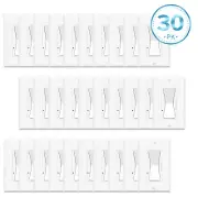 30PK Dimmer Light Switch Single Pole/3-Way for 150W Dimmable LED / CFL Lights