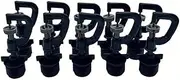 10Pack Micro Drip Irrigation Sprinkler Heads, Greenhouse Drip Emitters, 10Pcs 1/2" Drip Irrigation Parts Spraying Drippers for Garden Orchards Lawn Irrigation (WP5-9)