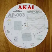 AKAI AP-003 Turntable Tonearm Cartridge Stylus Alignment Protractor
