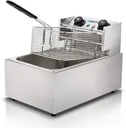 10L Electric Commercial Deep Fryer Single Basket 2200W Kitchen Cooking Appliance