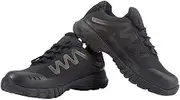 [Wcxixo] Lightweight Low Top Tactical Boots for Men, Comfort Durable Rubber Sole Military Work and Desert Boots, Lace-up Waterproof Breathable Military Boots