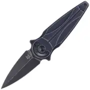 FOX Knife Saturn Black Aluminium, Stone washed N690Co (FX-551 ALB)