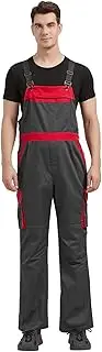 [Creinendon] Men's Bib Overalls, Overalls Work Jumpsuit with Pockets Adjustable Durable Workwear for Men, Fashion, Hunting