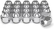 White Knight M12x1.25 Factory Style Lug Nuts for Select Subaru Ascent, BRZ, Crosstrek, Forester, Impreza, Legacy, Outback, WRX. Chrome Dome Top Acorn – WN07606-20AM (20 Pack)