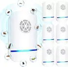 6Packs Ultrasonic Pest Control Repeller Electronic Pest Repellent Plug in Indoor