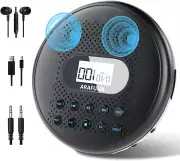 CD Player Portable, ARAFUNA Portable CD Player with Dual Stereo Speakers, Rechar