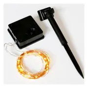 2 packs Susliving Waterproof Solar Copper Tree Lamp LED String Fairy Light Xmas Christmas Light