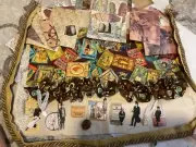 Amazing book theme JUNK JOURNAL cover kit + EPHEMERA LOT MAGNIFICENT PAPER PILE