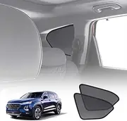 X-CAR Port Window Sun Shade for Hyundai Santa Fe Santafe 2018-2023 Magnetic Car Sun Blind Mesh