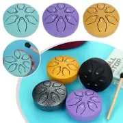 Portable Ethereal Drum 3inch 6Tone Mini Hand Pan Tongue Drum with Drumstick Best