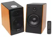 (2) Speaker Home Theater System For Samsung NU6900 Television TV - Wood Finish