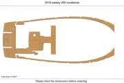2009 Sea Ray 280 sundeck Swim Platform Cockpit EVA Pad Foam Faux Teak Deck Floor