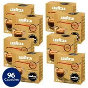 Lavazza A Modo Mio Qualita Oro Coffee Capsules 8 x 12 Pack 96 Pods Intensity 12