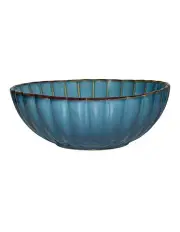 [Casa Domani] Solare Round Serving Bowl 22x8cm in Azure