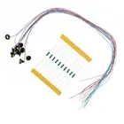 LED Street Light Model Wall Lamp Posts Black 10 Pack for Model Train Layout