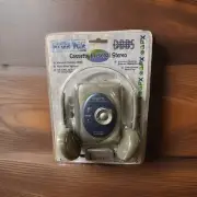 NOS Blue Ice GPX Model C3052BI AM/FM Portable Cassette Personal Stereo player