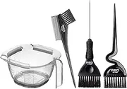 Red by Kiss Hair Coloring Kit, Hair Bleach Set - Mixing Bowl & Dye Brush (3PCS)