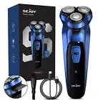 SEJOY 3 Rotary Head Cordless Electric Razor Shaver Pop-Up Trimmer Men's Facial