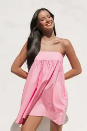 [PUP42] Serina Mini Dress - Pink XS Pink