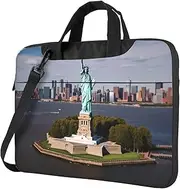 Laptop Shoulder Bag Laptop Bag Computer Bag Statue of Liberty in NYC Messenger Bag for Unisex