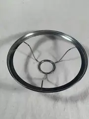 Aladdin Nickle over Brass 10" Shade RING Opening for under burner 2&1/16"
