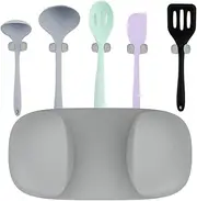 Silicone Toothbrush Holder - Wall Mounted Multi-Functional Adhesive Toothbrush Storage Holder,Portable Kitchen Gadget for Kitchen Rice Maker Cooker Puissance