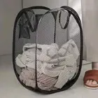 Mesh Pop-up Laundry Basket Foldable Dirty Clothes Large Capacity Storage 1 PC