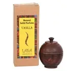 Natural Lasa Aromatics Vanilla Wooden Jar Solid Perfume 6gm