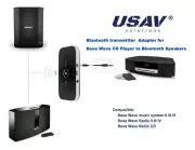 Bluetooth transmitter Adapter Bose Wave CD Player to Bose Wireless Headphone