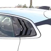 Car Rear Window Side Vent Shutter Louver Air Panel Cover Trim Compatible For Geely Zeekr 001 2021-2023 Black/Carbon Fiber Accessories(Black Style)